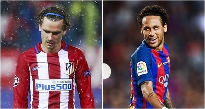 Neymar’s reaction to Antoine Griezmann’s new haircut says it all