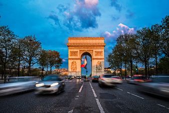 Champs Elysees cordoned off after car crashes into police van in Paris