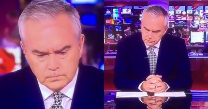 Viewers praise Huw Edwards after BBC News technical fault leaves him sitting in silence live on air