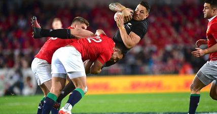 England’s Ben Te’o smashes Sonny Bill Williams with thunderous hit