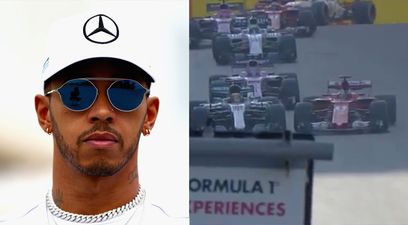 Wait a second, is this Lewis Hamilton challenging  Sebastian Vettel to a FIGHT after Baku collision?