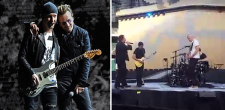 U2 gave a private gig to the London firefighters and their families at Twickenham