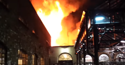 A large fire has been brought under control in London’s Camden Market