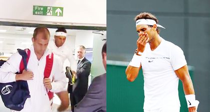 Watch: Rafael Nadal cracks his head on a Wimbledon doorframe during warmup