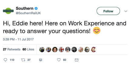 Southern Rail put a work experience kid on Twitter to answer the public’s questions