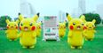 Stop what you’re doing and watch a bunch of Pikachus dance around a Pokémon vending machine