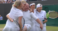 WATCH: Kim Clijsters dresses fan in skirt and invites him to play tennis at Wimbledon