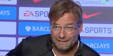 Watch: You can’t argue with Jürgen Klopp’s response when asked if Liverpool can win Premier League