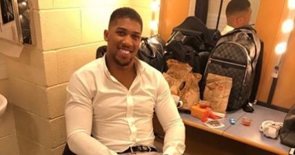 Anthony Joshua has picked a side in the McGregor-Mayweather feud