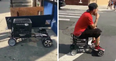 Genius inventor creates go-kart by fusing a swegway and a beer crate