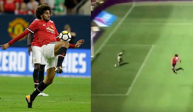 Watch: Marouane Fellaini manages to send ball into orbit with impressively bad late miss