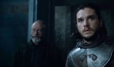 The issue of Jon Snow bending the knee is very clear