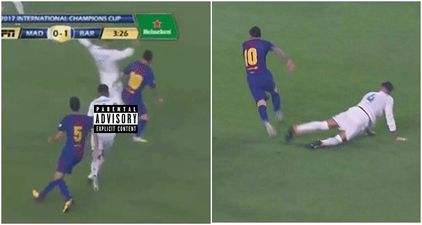 Lionel Messi embarrassed Sergio Ramos with a ridiculous nutmeg during pre-season El Clasico