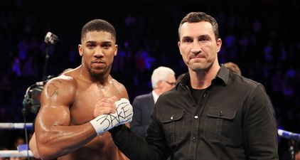 Wladimir Klitschko’s retirement message to Anthony Joshua is the epitome of class