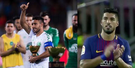 Watch: Chapecoense plane crash survivor given Camp Nou ovation during friendly with Barcelona