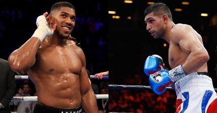 Anthony Joshua accepts Amir Khan’s apology after last week’s bizarre accusation