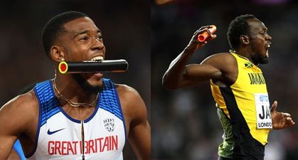 Watch: GB men storm to 4x100m victory as Usain Bolt’s career comes to bitterly disappointing end