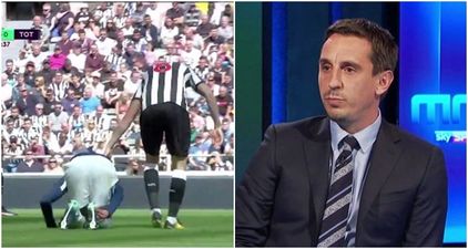 Gary Neville’s view of Jonjo Shelvey’s red card is impossible to argue against