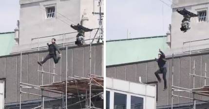 Tom Cruise took a nasty spill filming a stunt for Mission: Impossible 6