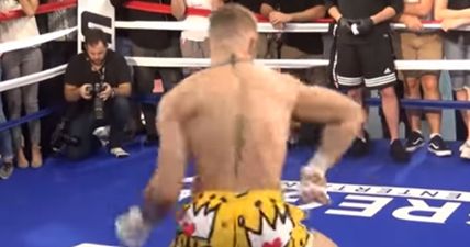 Conor McGregor responds to those boxers who have been mocking his shoulder warm-up