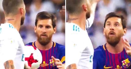 WATCH: Sergio Ramos displays world-class levels of pettiness in treating Lionel Messi ‘like a dog’