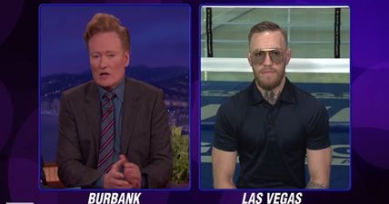 Conor McGregor makes bold prediction about Mayweather fight live on Conan O’Brien