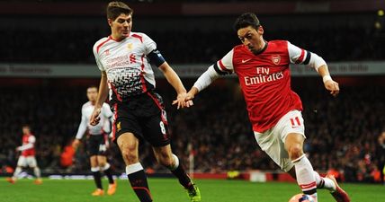 Steven Gerrard has most definitely changed his tune on Mesut Ozil