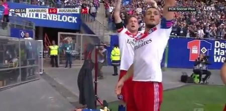 Bundesliga star ruled out for months after over-zealous celebration goes wrong