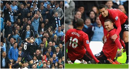 Amazing image shows the same Manchester City fans taunting Wayne Rooney in 2012