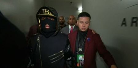 The reason Floyd Mayweather wore a balaclava to the ring on Saturday night