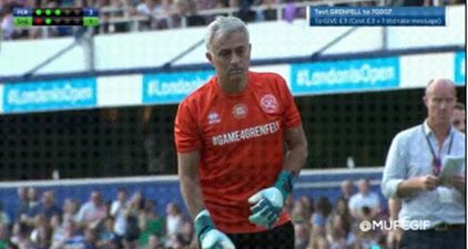 Jose Mourinho slots away a penalty like an absolute pro