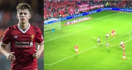 Liverpool youngster scores a screamer on his debut for Wales