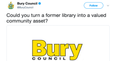 Bury Council gets righteously burned after daft tweet about a closed-down library