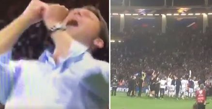 The joyous Luxembourg celebrations after their draw with France are fantastic