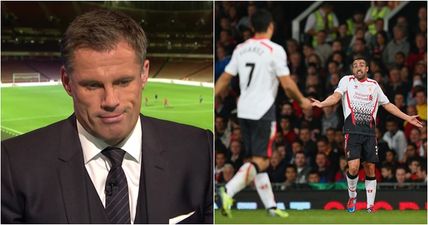 Jamie Carragher discovers he’s been blocked as he tries to wish former teammate good luck in retirement