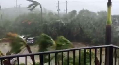 WATCH: Winds of up to 180 mph batter the Caribbean as Hurricane Irma unleashes its full force