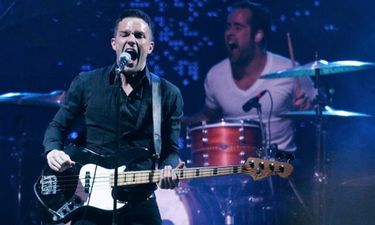 The singer of The Killers had a pretty nasty crash on his bike