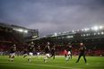 Manchester City fans tease United supporters over Old Trafford’s empty seats during Basel game