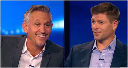 Gary Lineker question makes Steven Gerrard very uncomfortable