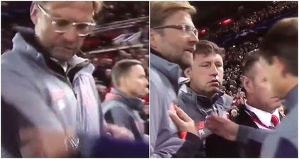 It got a bit heated between Jurgen Klopp and the Sevilla bench at full-time