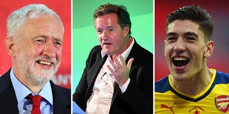 Hector Bellerin and Jeremy Corbyn are taking the mickey out of Piers Morgan