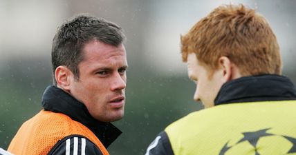 Jamie Carragher put at right back in John Arne Riise’s dream XI, great Twitter exchange ensues