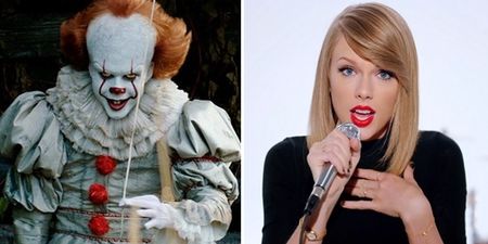 Pennywise from IT dancing to Taylor Swift and the Macarena is fantastic