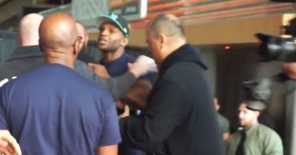 British welterweight Paul Daley got heated at Bellator weigh-ins