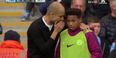 People are trying to figure out what Pep Guardiola was saying to that ball boy