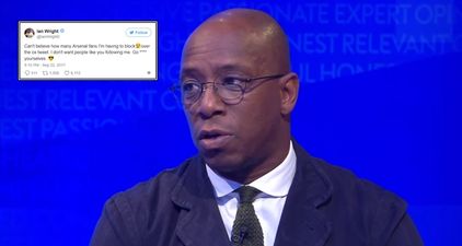 Ian Wright blocks Arsenal fans who take issue with his Alex Oxlade-Chamberlain tweet