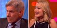Margot Robbie tattooed a man on The Graham Norton Show and Harrison Ford’s reaction is priceless