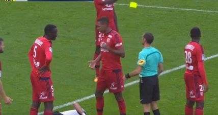 The only word for this red card from Ligue 1 is “ridiculous”