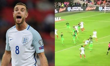 Jordan Henderson ridiculed for fresh-air kick against Slovenia