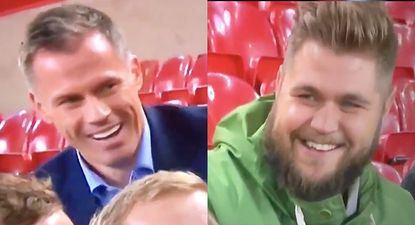 Jamie Carragher calls Man United fan “fat Russell Crowe’s son” during Sky Sports debate